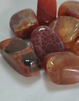 Fire Agate Natural Tumbled Crystal - One Stone - Video