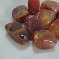 Fire Agate Natural Tumbled Crystal - One Stone - Video