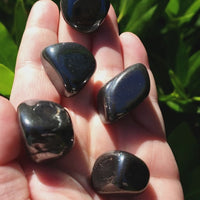Hematite Natural Tumbled Stone - One Stone - Video