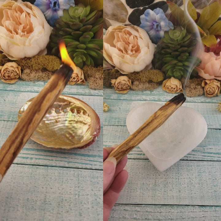 Palo Santo Stick - Wooden Smudge Stick for Cleansing - One Stick - Video