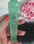 Unique Aqua Green Fluorite Crystal Wand Natural Gemstone Scepter | Akuro - 5