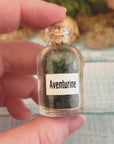Green Aventurine Crystal Natural Gemstone Chips in Glass Bottle