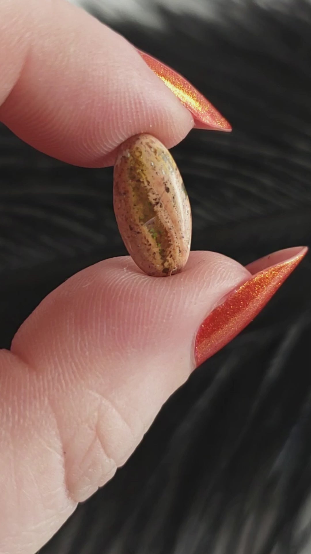 Unique Cantera Opal Stone Crystal Oval Gemstone Natural Gemstone Cabochon | 2.4 Carats