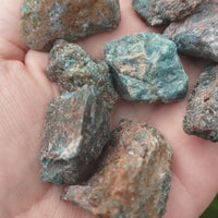 Blue Apatite Natural Raw Crystal Rough Gemstone - Small - Video