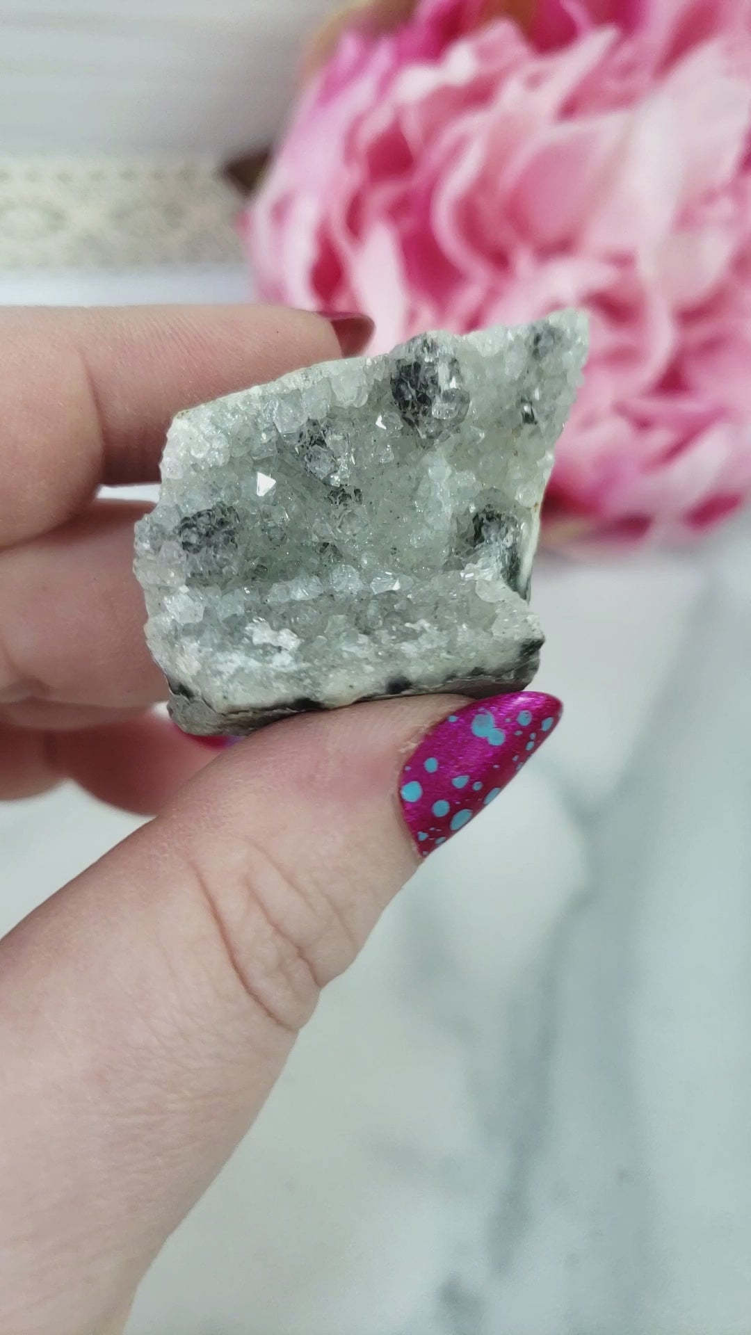 Unique Druzy Included Quartz Crystal Cluster Natural Gemstone | Insight - 4