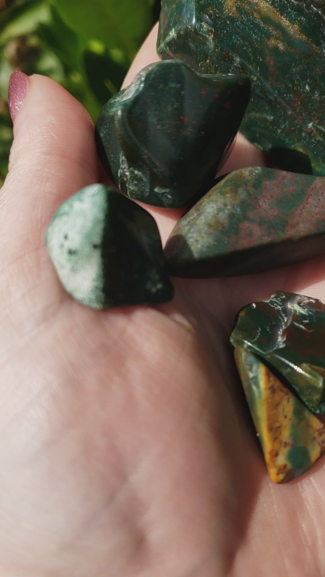 Bloodstone Crystal Natural Gemstone Semi-Tumbled Stone | Freeform | Multiple Sizes! - 8