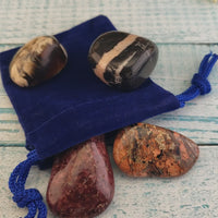 Self Care & Recovery - Set of Four Tumbled Stones with Pouch - Video