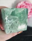 Unique Dendritic Green Fluorite Crystal Cube Natural Gemstone | Terra - 7