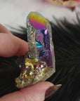 Unique Titanium Rainbow Aura Quartz Crystal Treated Gemstone | Gojo - 5