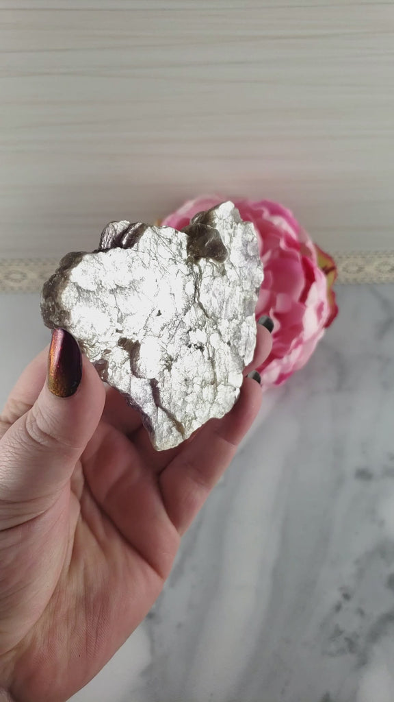 Unique Lepidolite Mica Mineral Cleavage Natural Rough Gemstone Slice | Lethe - 3