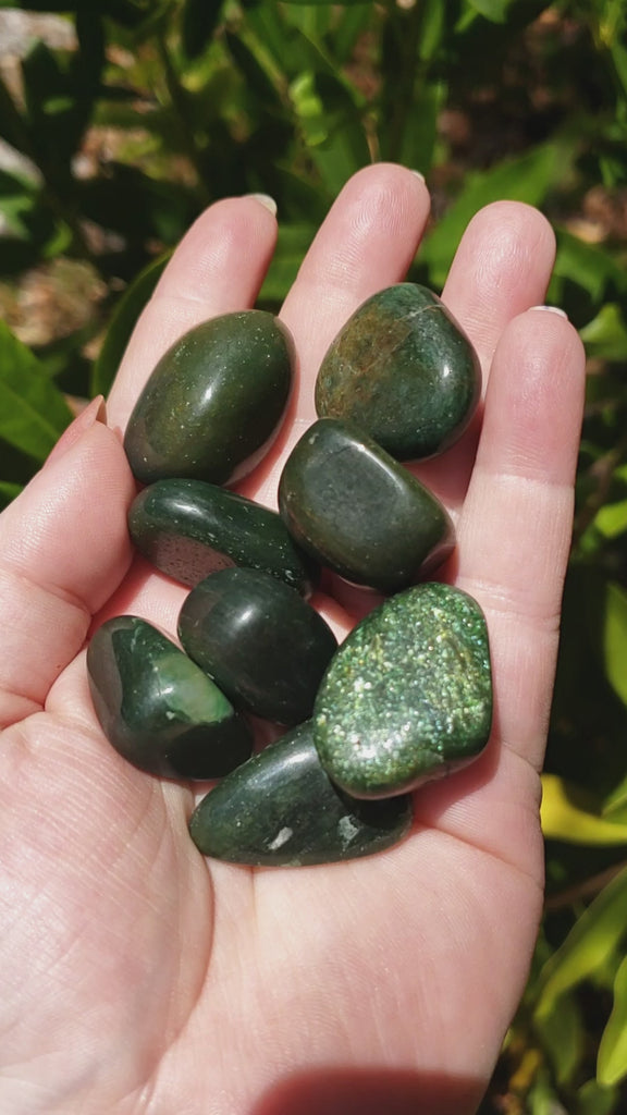 Fuchsite Quartz High Quality Green Aventurine Crystal Natural Tumbled Stone | One Stone - 2