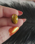 Unique 4.9 Carat Drilled Faceted Tigers Eye Crystal Cabochon Natural High Quality Gemstone | 14mm - 2