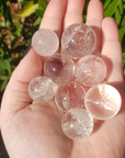 Quartz Crystal Sphere Natural Gemstone Orb Stone Marble | SMALL | Multiple Sizes - 12