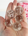 Quartz Crystal Sphere Natural Gemstone Orb Stone Marble | SMALL | Multiple Sizes - 8