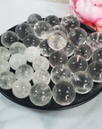 Quartz Crystal Sphere Natural Gemstone Orb Stone Marble | SMALL | Multiple Sizes