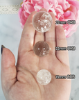 Quartz Crystal Sphere Natural Gemstone Orb Stone Marble | SMALL | Multiple Sizes - 6