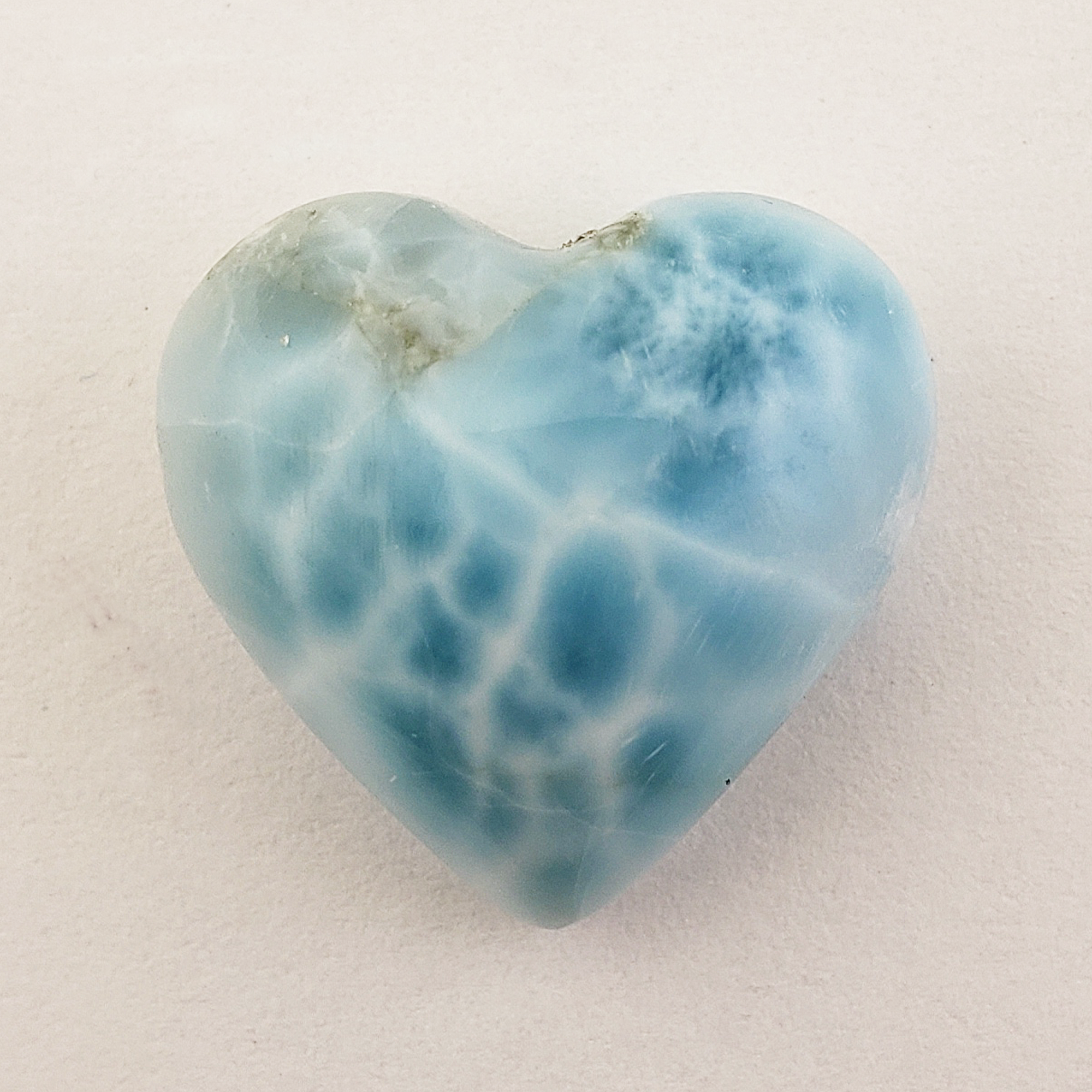 Unique High Quality Larimar Stone Heart Natural Gemstone Cabochon | Raidho - 6