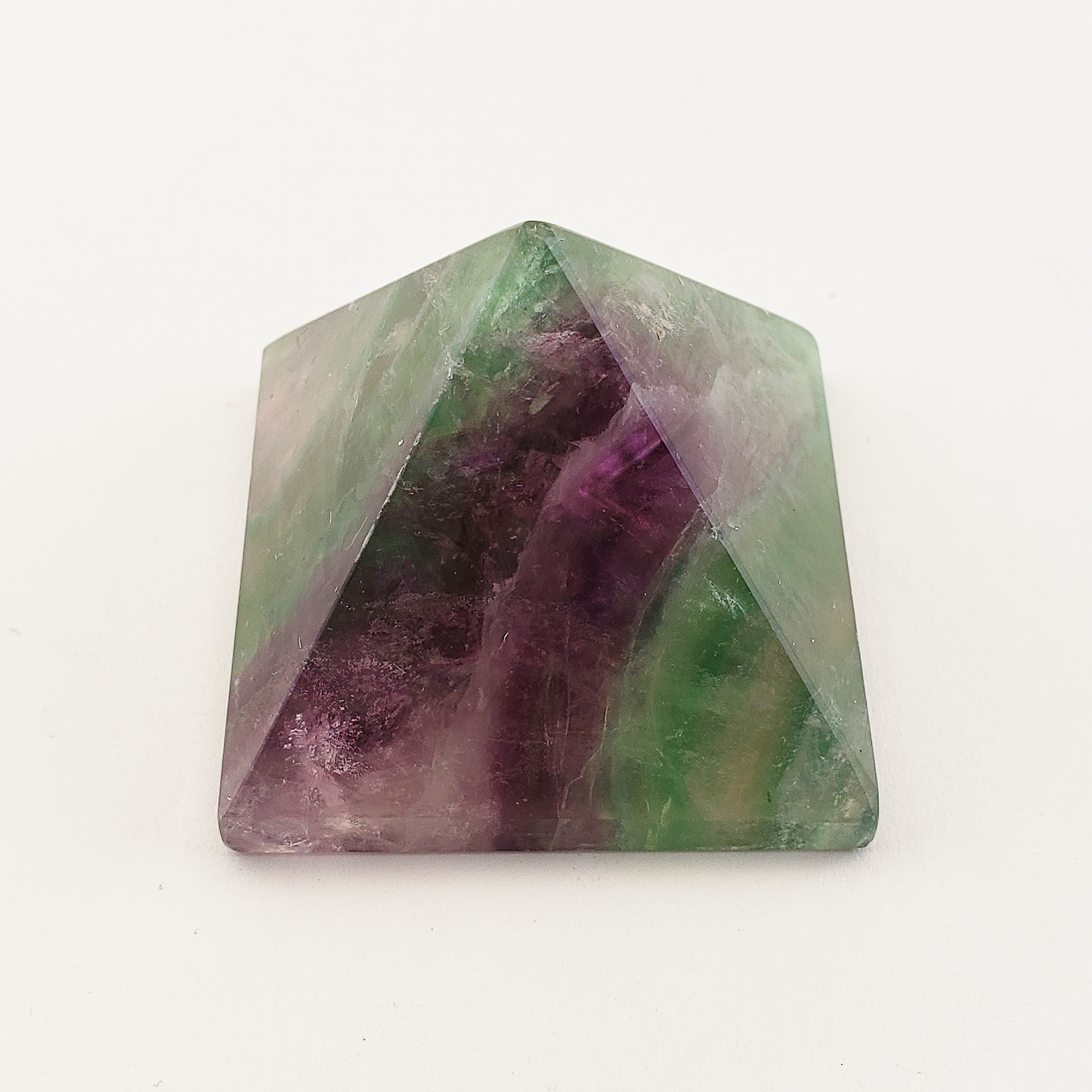 Rainbow Fluorite Stone Natural Gemstone Crystal Pyramid | 30-35mm - 4