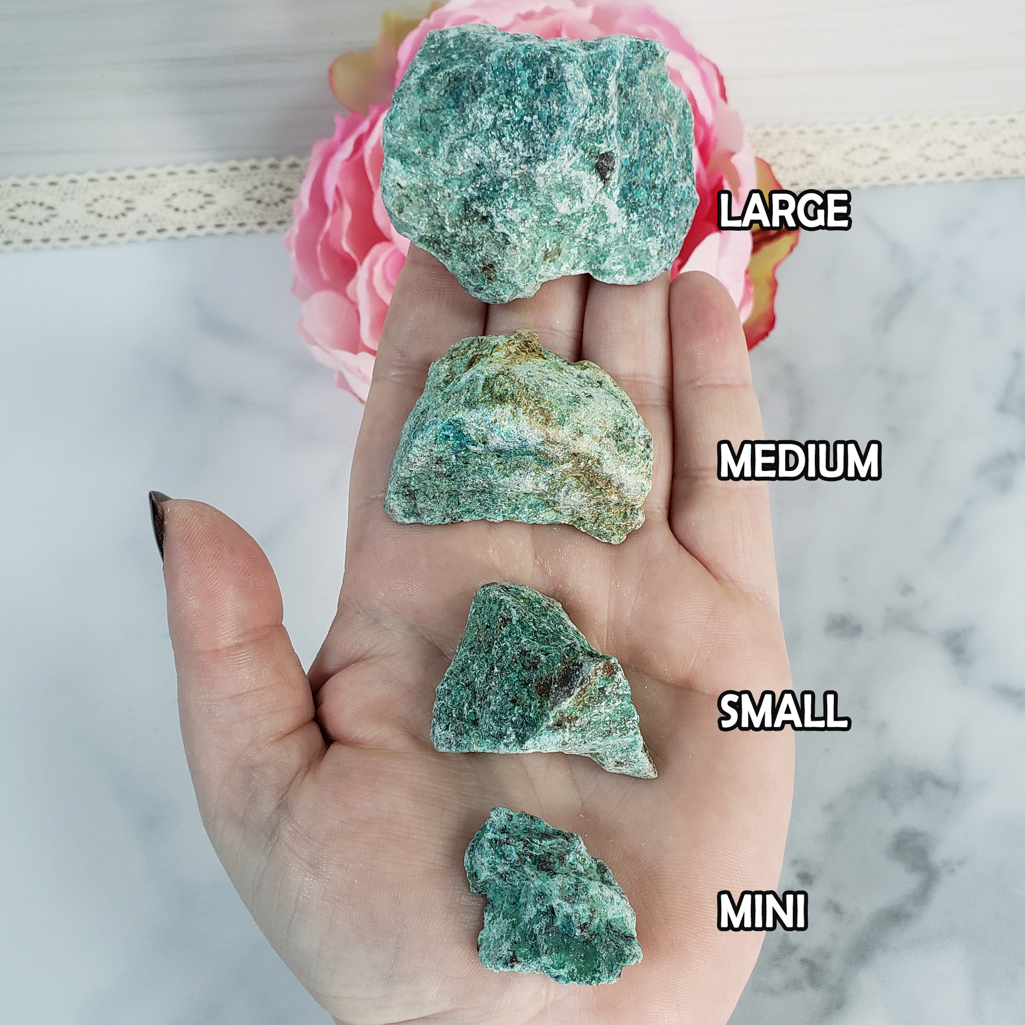 Chrysocolla Stone Natural Raw Rough Gemstone | Multiple Sizes - 2