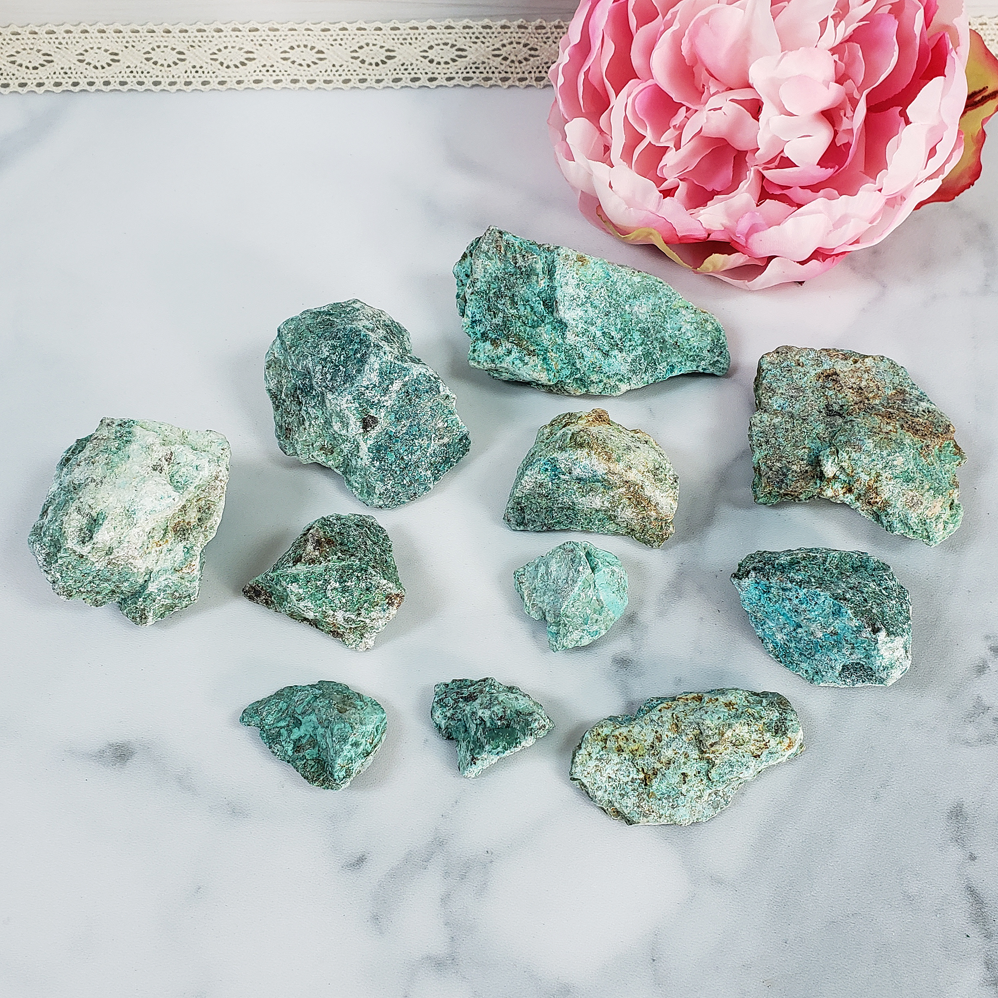 Chrysocolla Stone Natural Raw Rough Gemstone | Multiple Sizes - 7