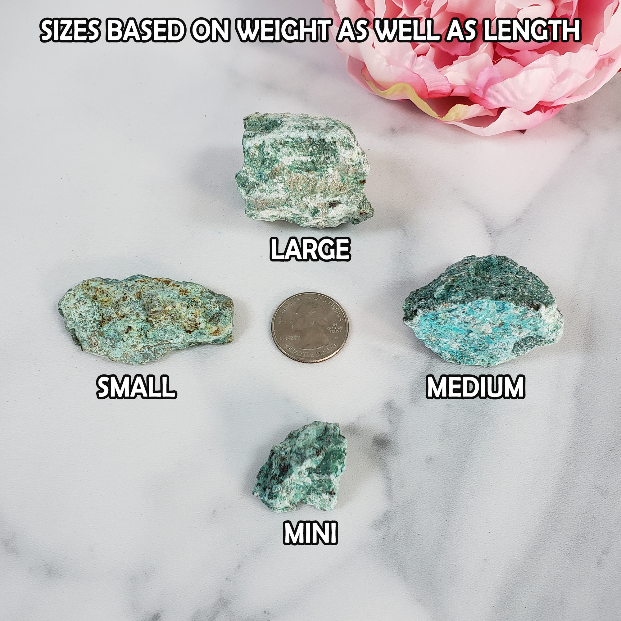 Chrysocolla Stone Natural Raw Rough Gemstone | Multiple Sizes - 5