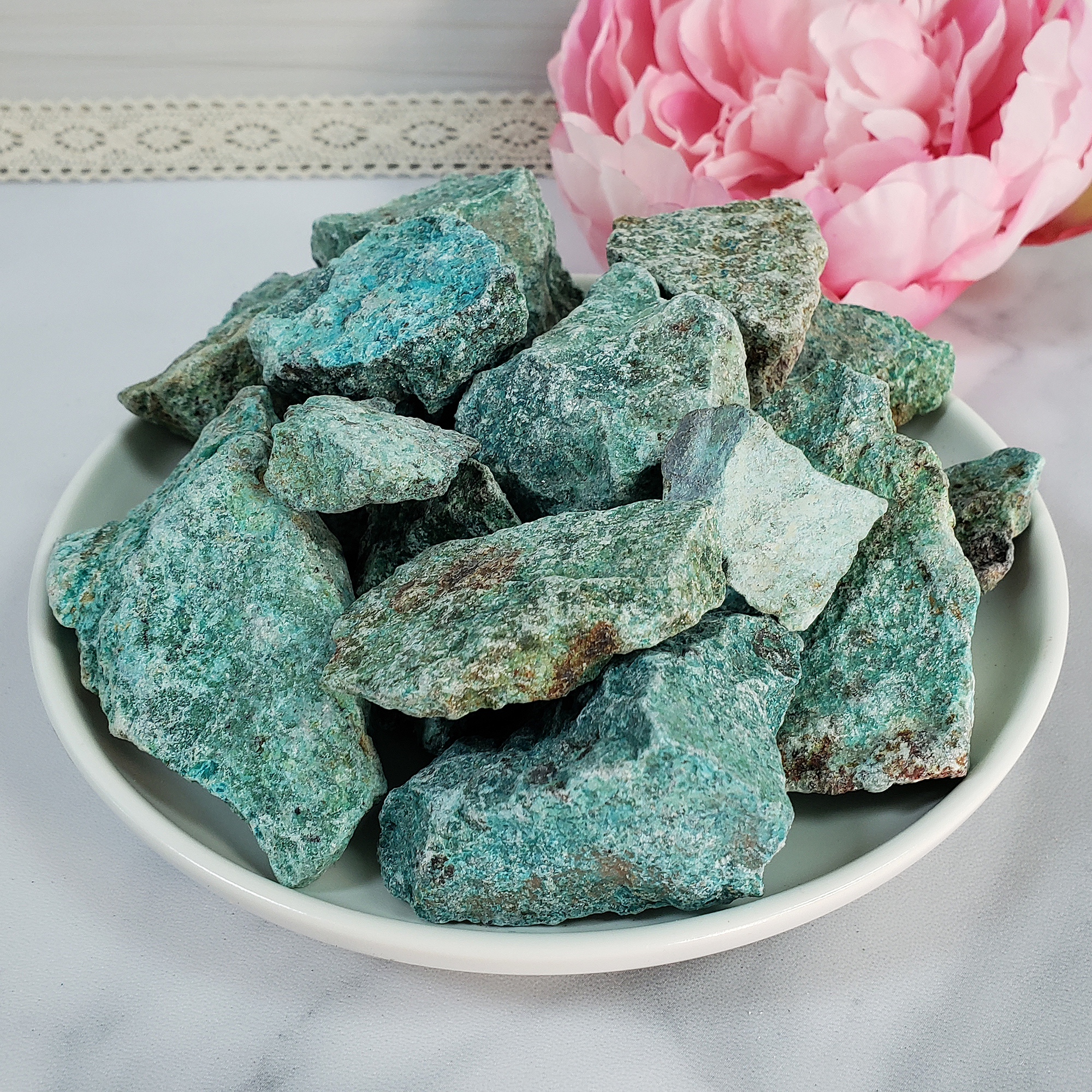 Chrysocolla Stone Natural Raw Rough Gemstone | Multiple Sizes - 4