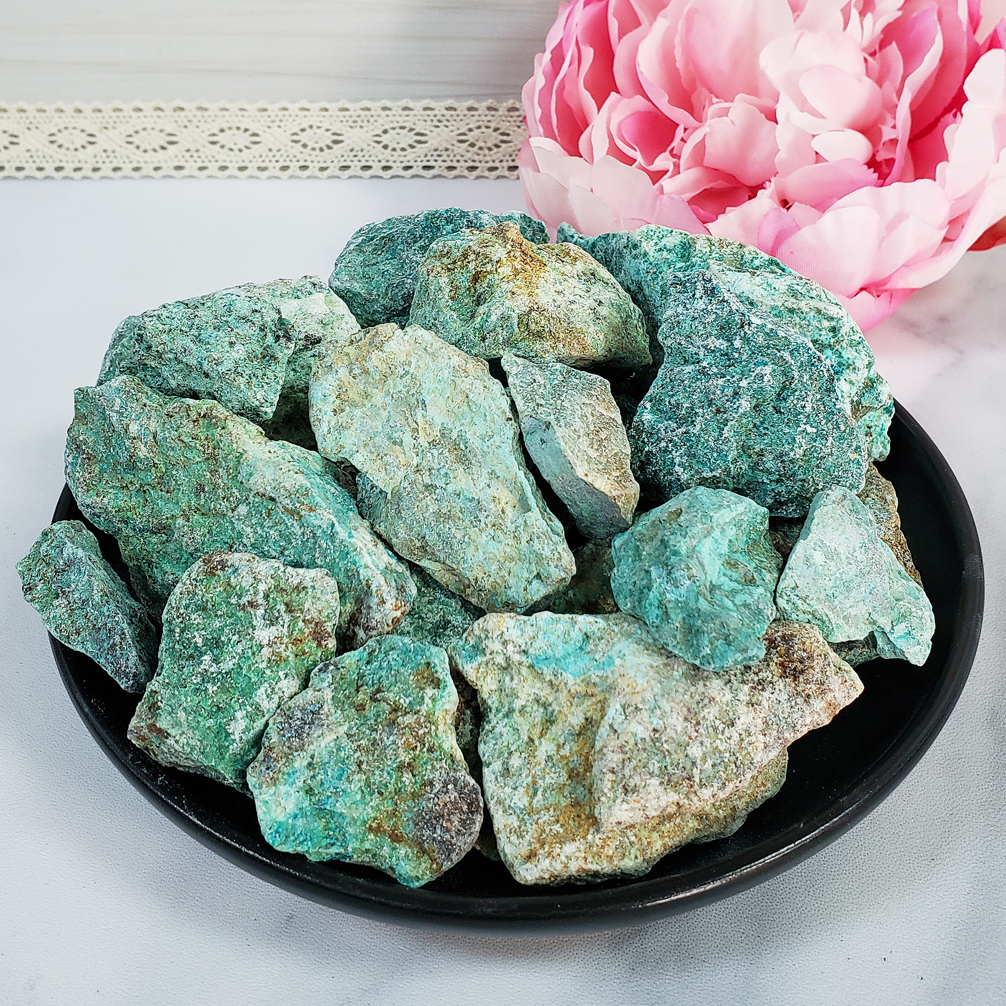 Chrysocolla Stone Natural Raw Rough Gemstone | Multiple Sizes - 1