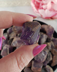 Raw Red Amethyst Crystals Natural Rough Gemstones - 5