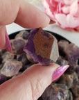 Raw Red Amethyst Crystals Natural Rough Gemstones - 3