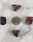 Raw Red Amethyst Crystals Natural Rough Gemstones - 6