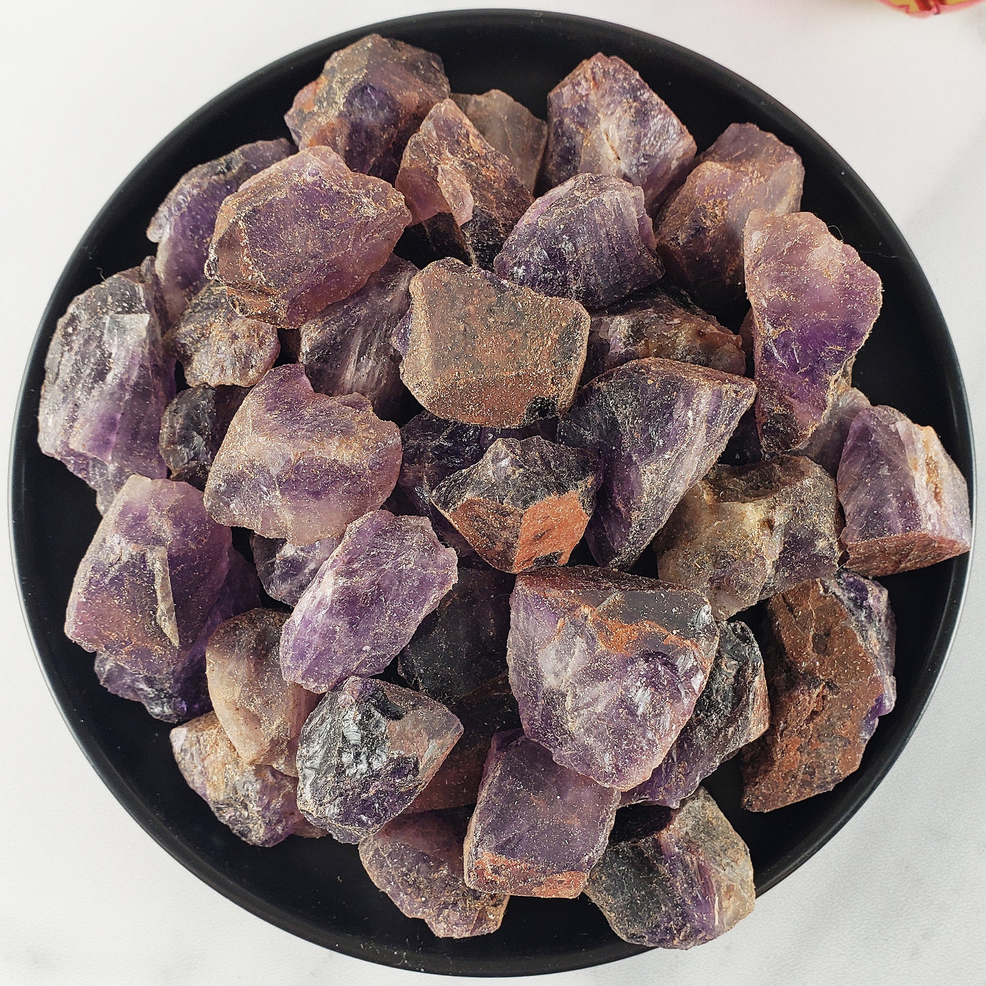 Raw Red Amethyst Crystals Natural Rough Gemstones