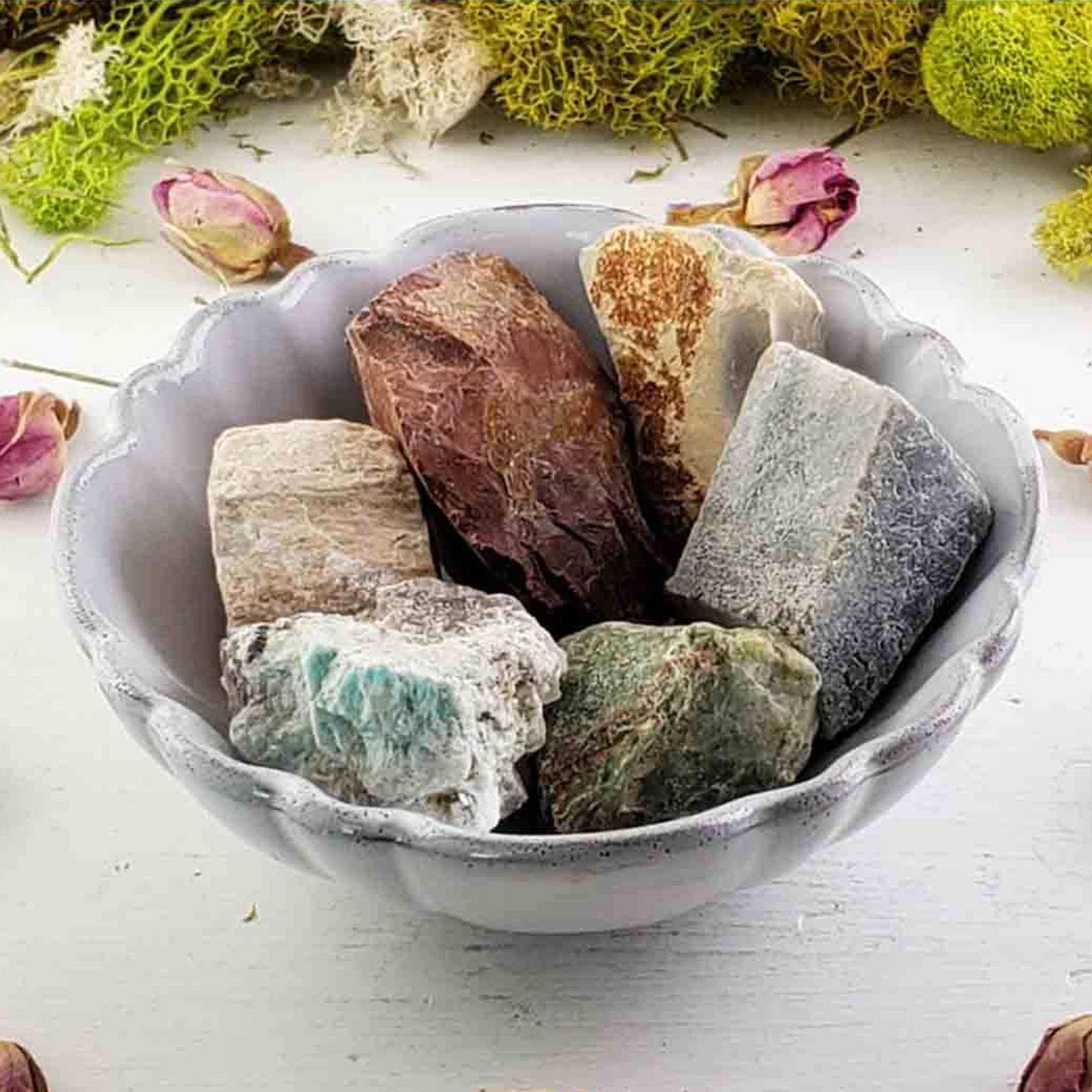 Mystery Healing Crystals Set | Natural Raw Gemstones for Crystal Healing, Rock Tumbler, &amp; Jewelry Making