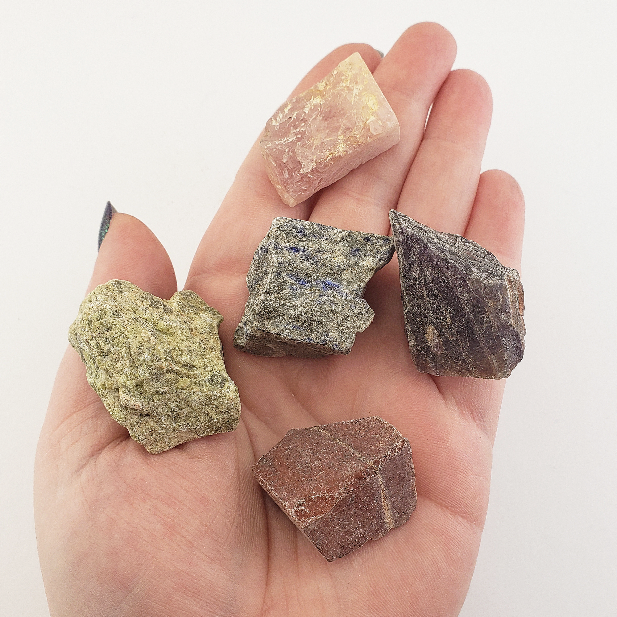 Mystery Healing Crystals Set | Natural Raw Gemstones for Crystal Healing, Rock Tumbler, &amp; Jewelry Making - 1