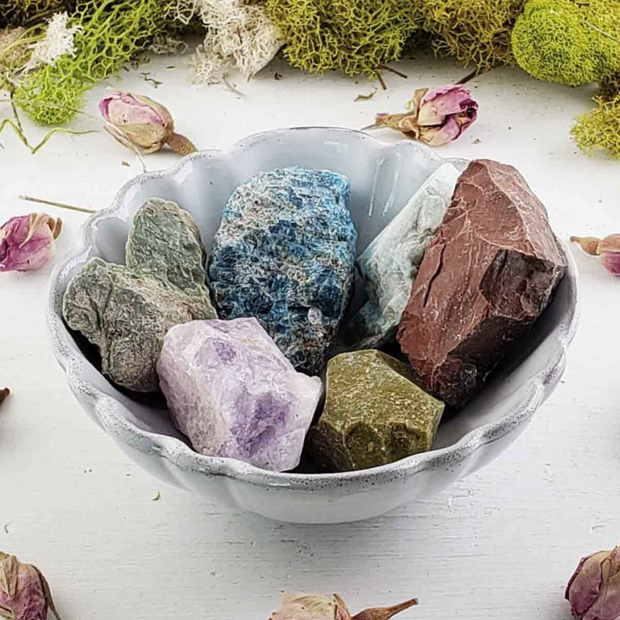 Mystery Healing Crystals Set | Natural Raw Gemstones for Crystal Healing, Rock Tumbler, & Jewelry Making - 4