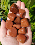 Red Goldstone Crystal Manmade Gemstone Tumbled Stone | One Stone - 1