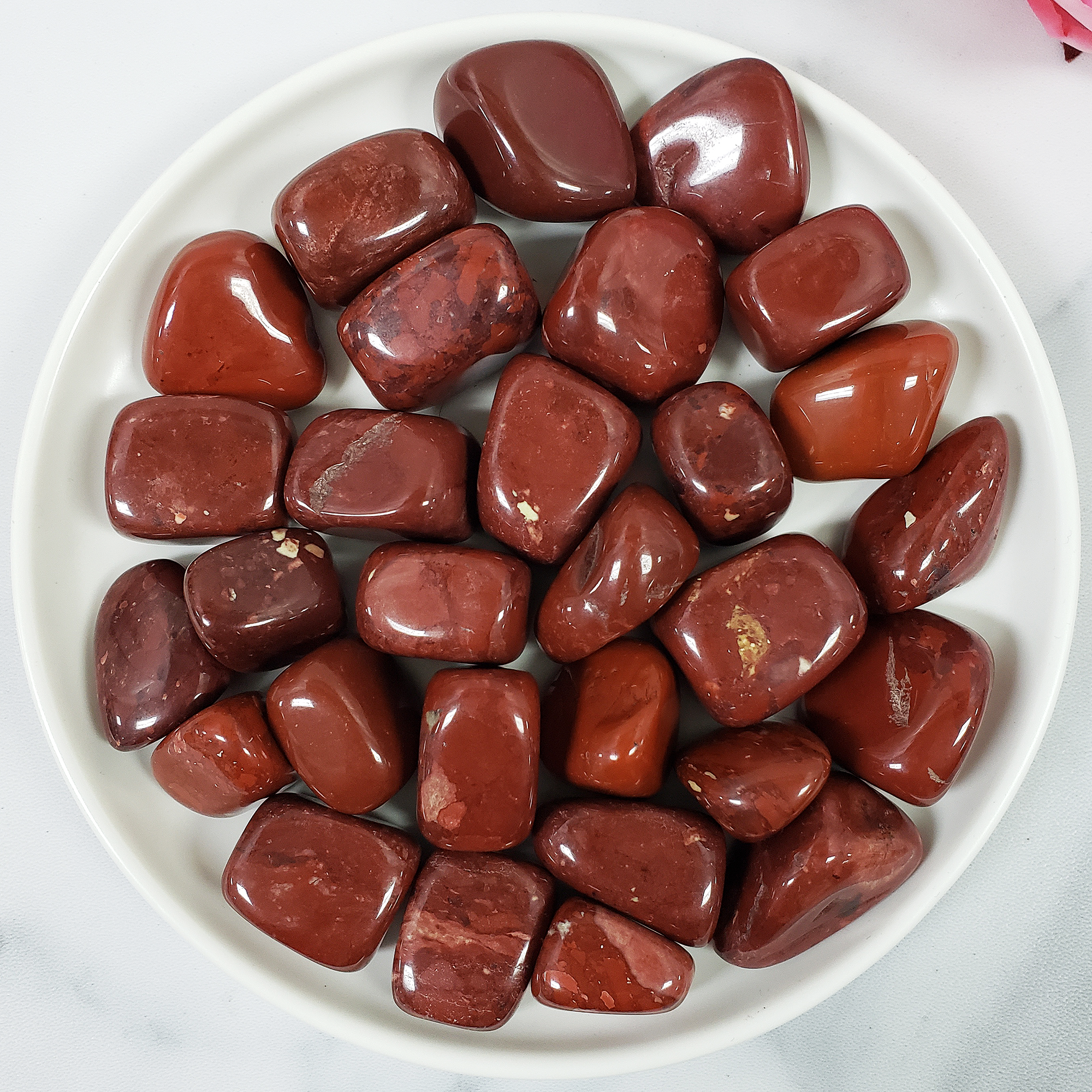 Red Jasper Crystal Natural Gemstone Tumbled Stone | One Stone - 1