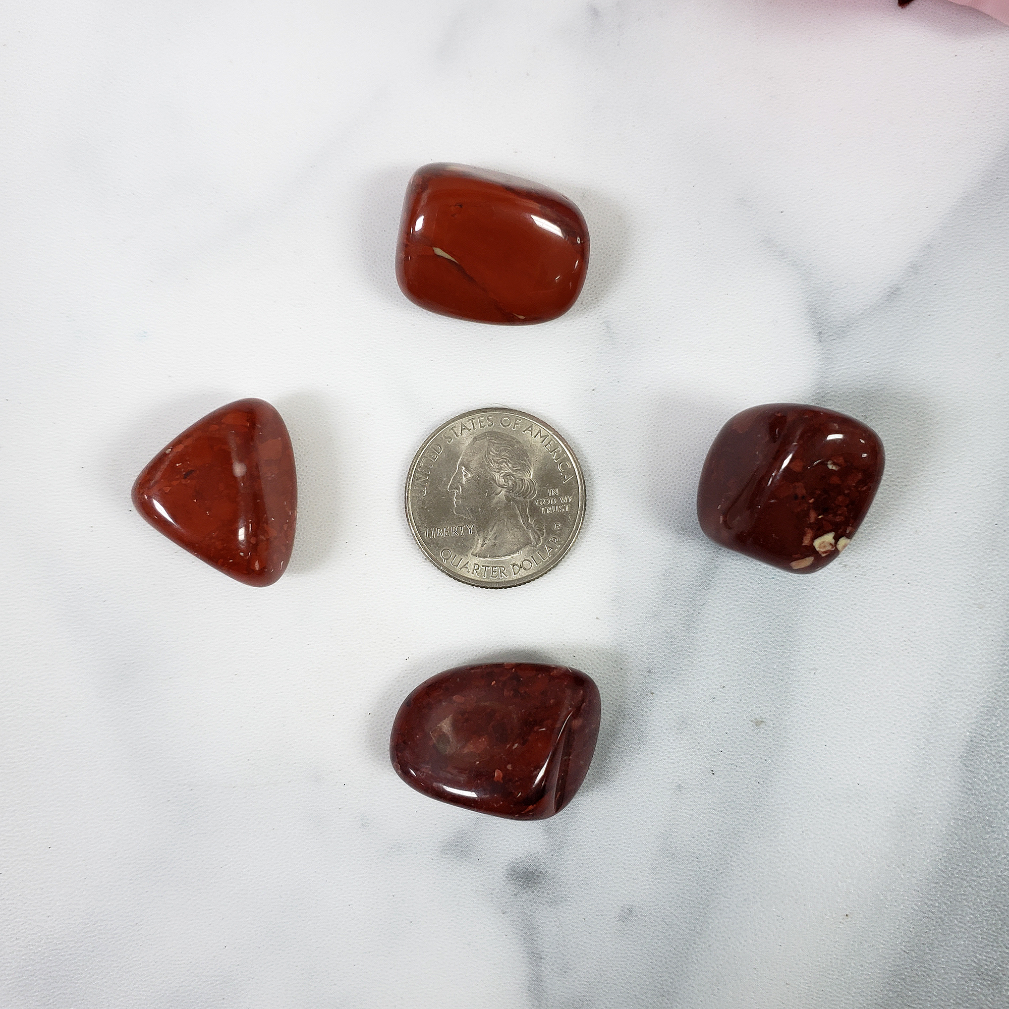 Red Jasper Crystal Natural Gemstone Tumbled Stone | One Stone - 4