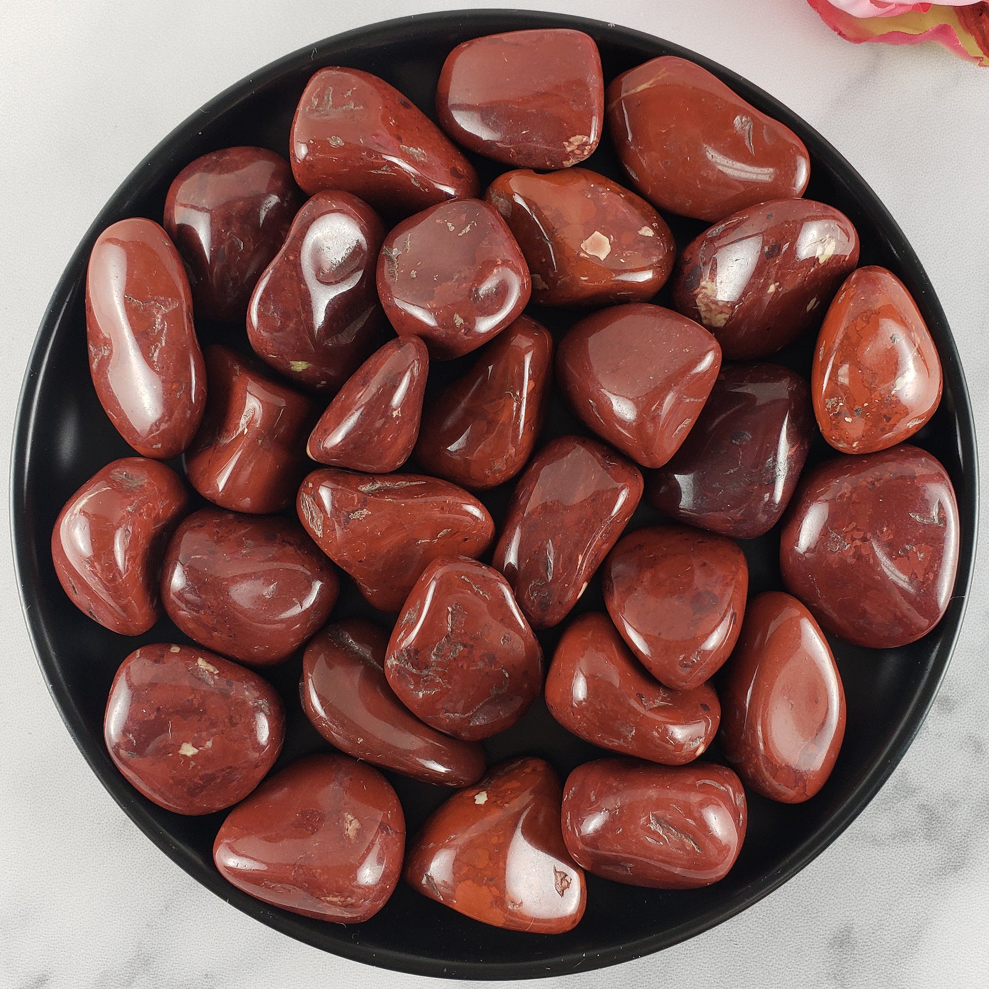 Red Jasper Crystal Natural Gemstone Tumbled Stone | Root Chakra Stones