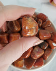 Red Snakeskin Fire Agate Crystal Gemstone Tumbled Stone | One Stone - 2
