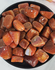 Red Snakeskin Fire Agate Crystal Gemstone Tumbled Stone | One Stone