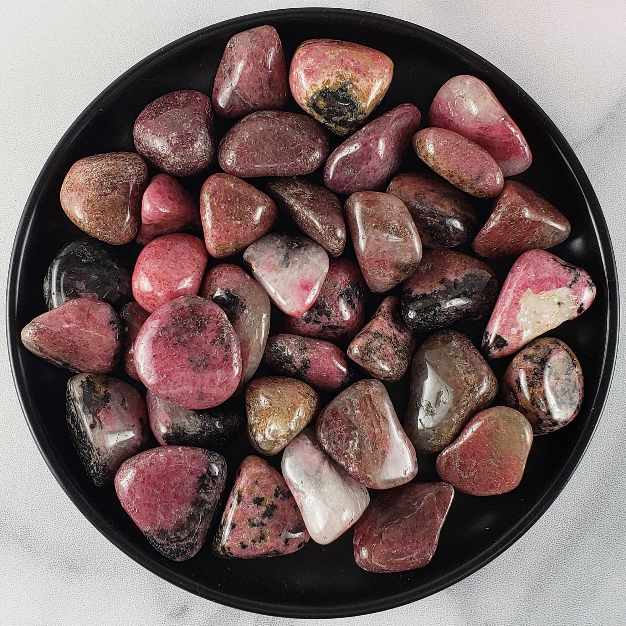 Rhodonite Crystal Natural Gemstone Freeform Tumbled Stone