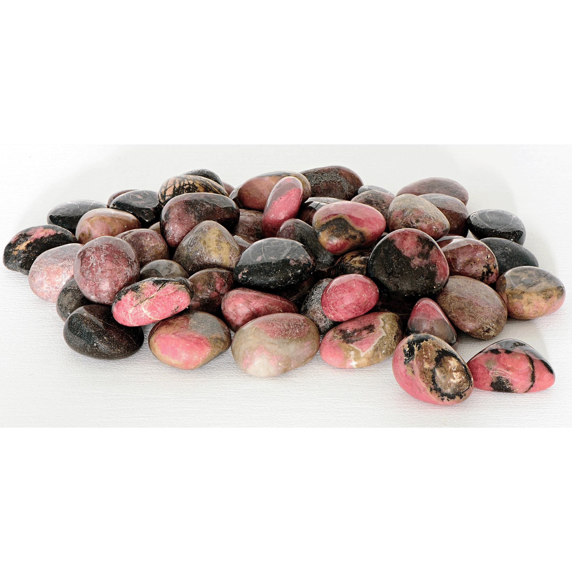 Rhodonite Crystal Natural Gemstone Freeform Tumbled Stone - 5