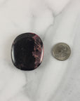 Rhodonite Natural Crystal Palm Stone Worry Stone Meditation Tool