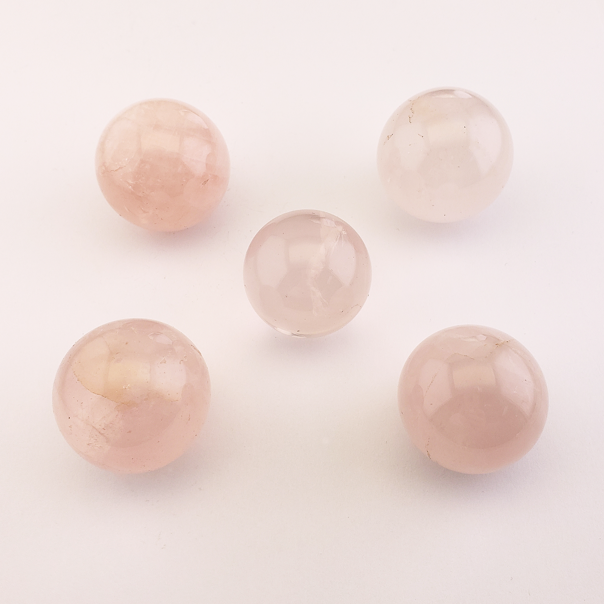 Rose Quartz Crystal Sphere Natural Gemstone Orb | 30 - 35mm - 9