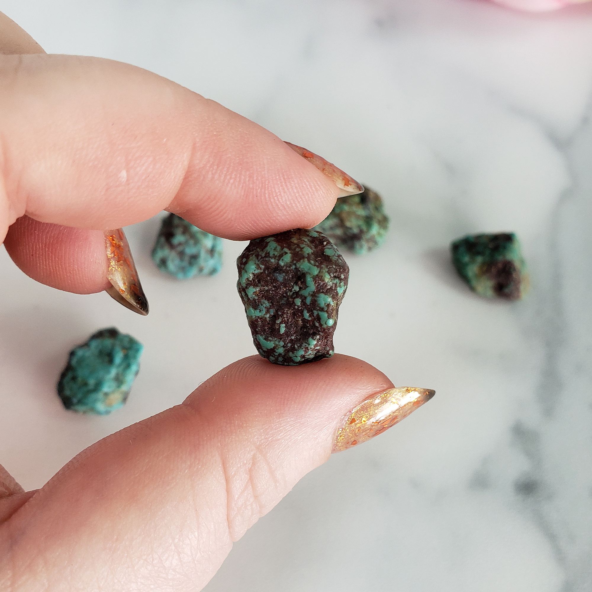 Natural Turquoise Stone Rough Gemstone | MINI - 4