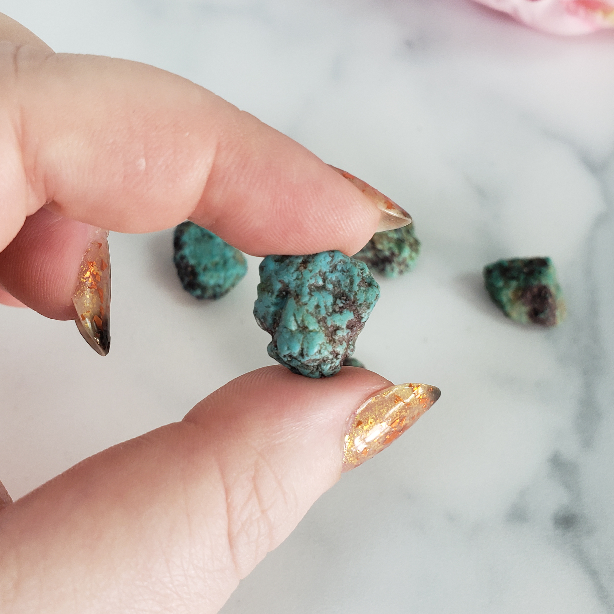 Natural Turquoise Stone Rough Gemstone | MINI