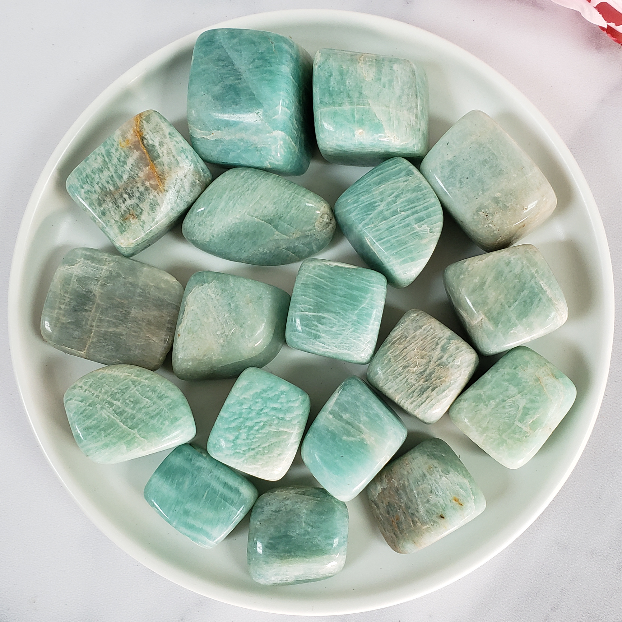 Amazonite Stone Natural Crystal Tumbled Stone Rounded Nugget | One Stone | Multiple Sizes