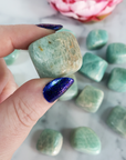 Amazonite Stone Natural Crystal Tumbled Stone Rounded Nugget | One Stone | Multiple Sizes - 5