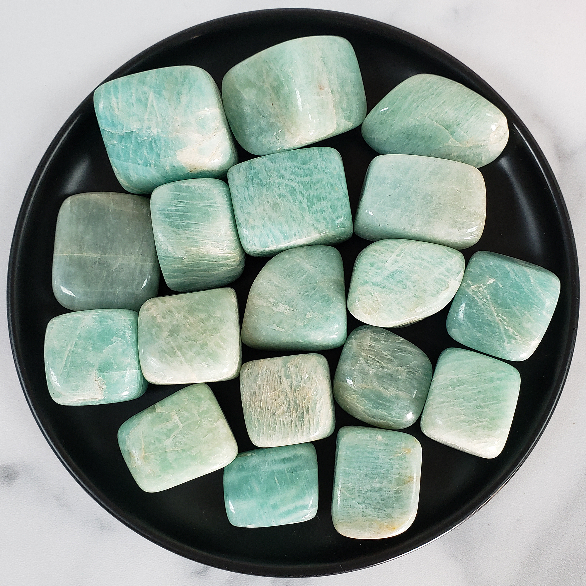 Amazonite Stone Natural Crystal Tumbled Stone Rounded Nugget | One Stone | Multiple Sizes - 1