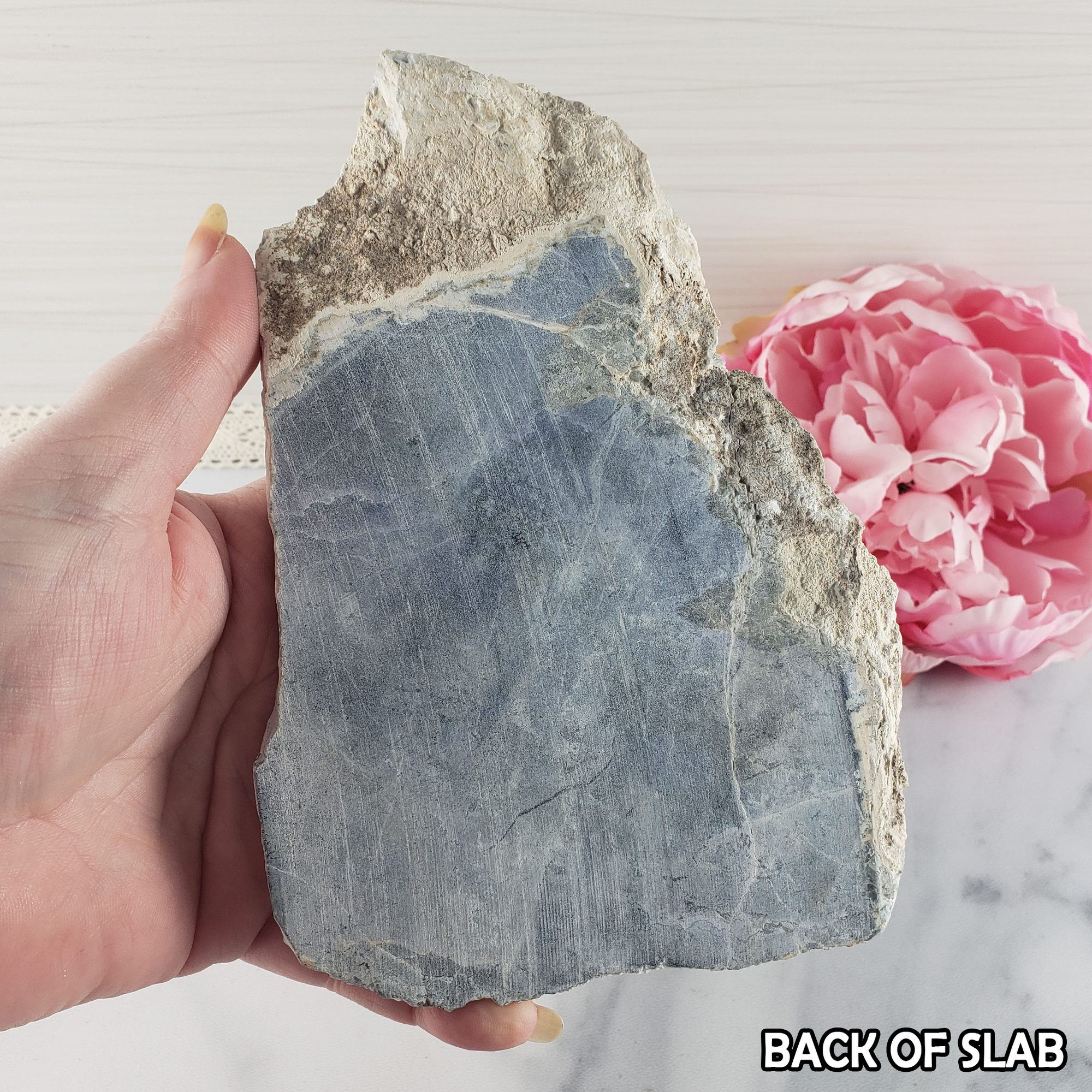 Unique Morado Opal Stone Slab Natural Crystal Slice with Polished Face | Royal - 1